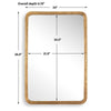 Uttermost Vestry Antique Brass Mirror UT-08275