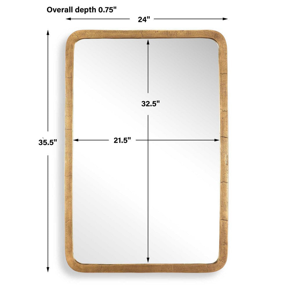Uttermost Vestry Antique Brass Mirror UT-08275