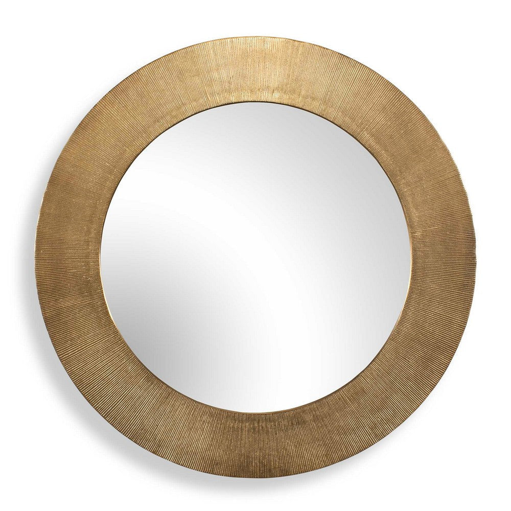 Uttermost Tano Antique Brass Round Mirror UT-08276