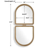 Uttermost Jacques Art Deco Gold Mirror UT-08282