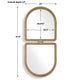 Uttermost Jacques Art Deco Gold Mirror UT-08282