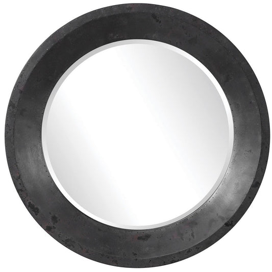 Uttermost Frazier Round Industrial Mirror By Casagear Home