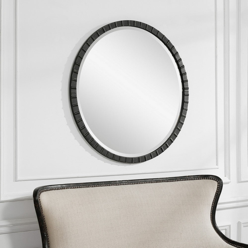 Uttermost Dandridge Round Industrial Mirror By Casagear Home UT-09702