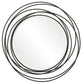 Uttermost Whirlwind Black Round Mirror By Casagear Home