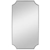 Lennox - 40.13 Inch Scalloped Corner Mirror