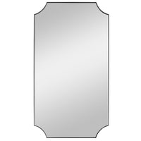 Lennox - 40.13 Inch Scalloped Corner Mirror