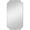 Lennox - 40.13 Inch Scalloped Corner Mirror