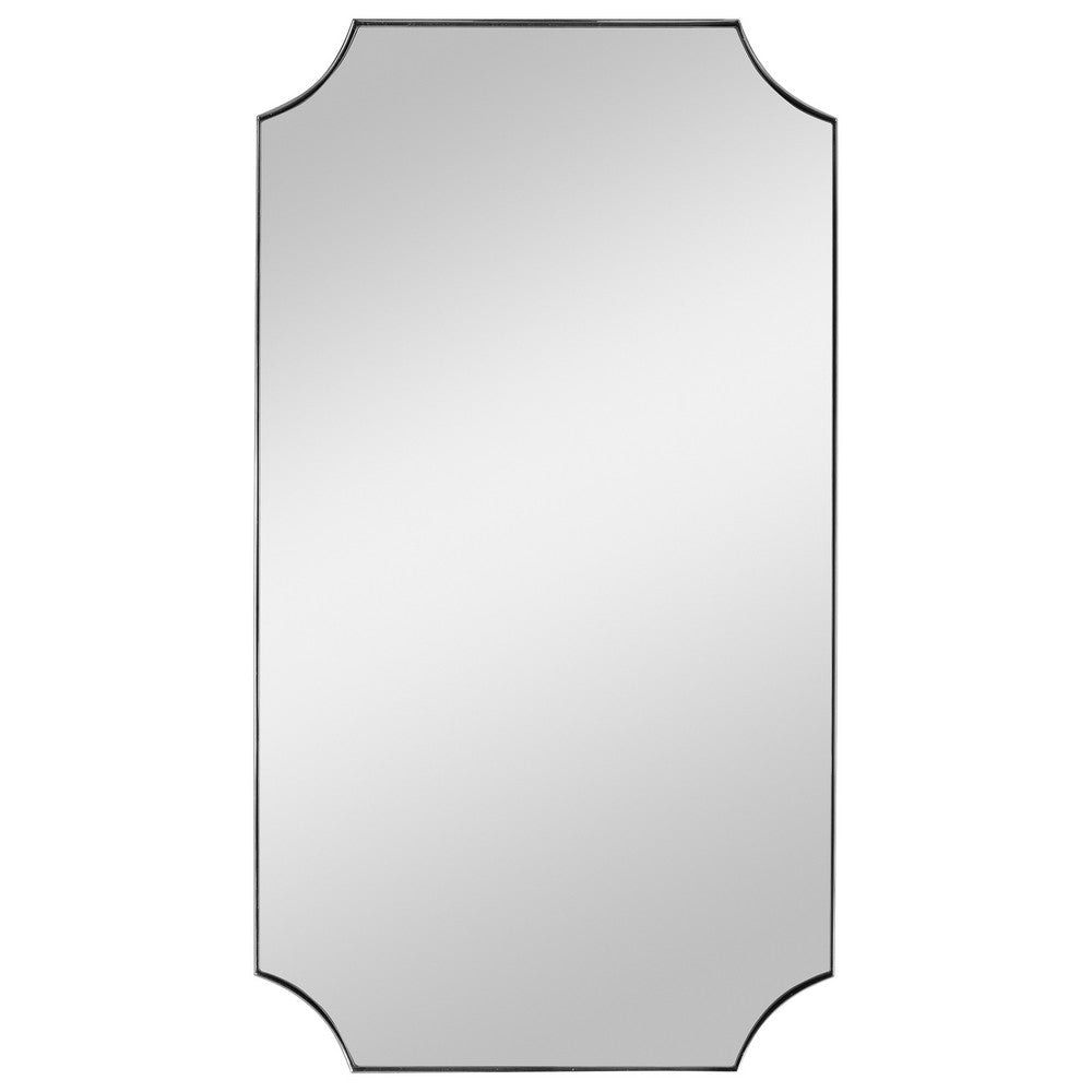 Lennox - 40.13 Inch Scalloped Corner Mirror