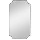 Lennox - 40.13 Inch Scalloped Corner Mirror