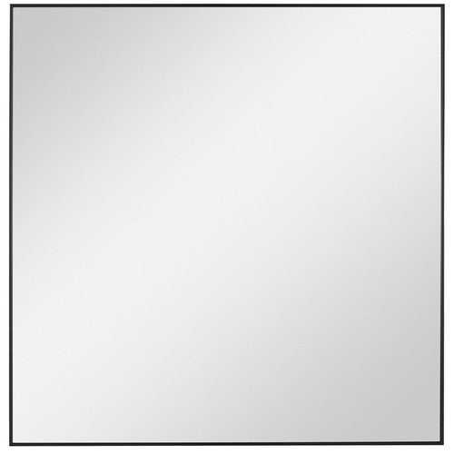 Alexo - 28 Inch Modern Square Mirror Black