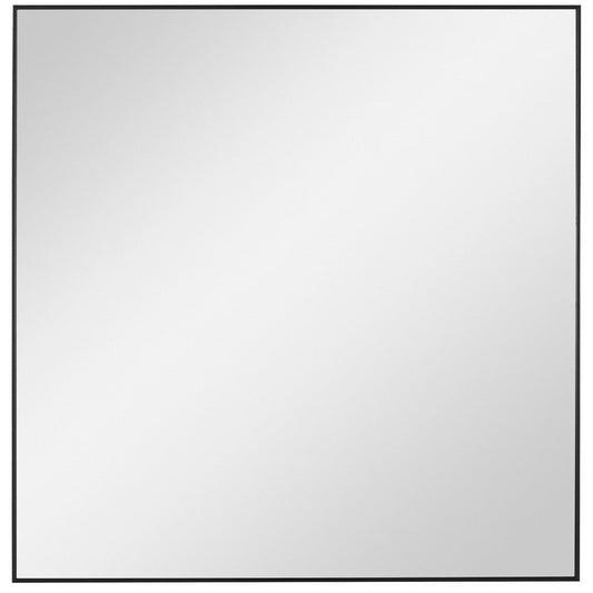 Alexo - 28 Inch Modern Square Mirror Black