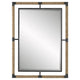 Uttermost 09769 Melville - Iron and Rope Mirror-38 Inches Tall and 28 Inches Wide
