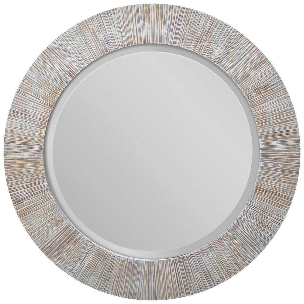 Uttermost Repose - Round Mirror-1.3 Inches Tall and 36 Inches Wide
