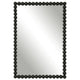Uttermost Serna - Vanity Mirror-30 Inches Tall and 20.5 Inches Wide-Black/Brass Finish