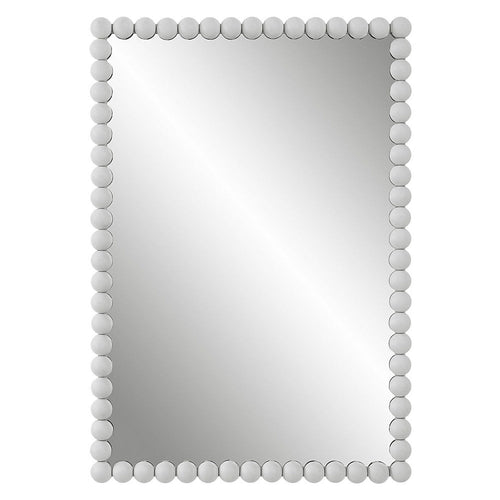 Uttermost Serna - Vanity Mirror-30 Inches Tall and 20.5 Inches Wide-Matte White Finish