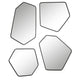Linneah - Mirror (Set of 4)-20.25 Inches Tall and 12.13 Inches Wide
