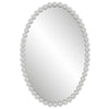 Serna - Oval Mirror-30 Inches Tall and 20 Inches Wide-Matte White Finish
