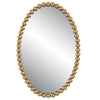 Serna - Oval Mirror-30 Inches Tall and 20 Inches Wide-Gold Leaf Finish