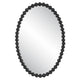 Serna - Oval Mirror-30 Inches Tall and 20 Inches Wide-Matte Black Finish