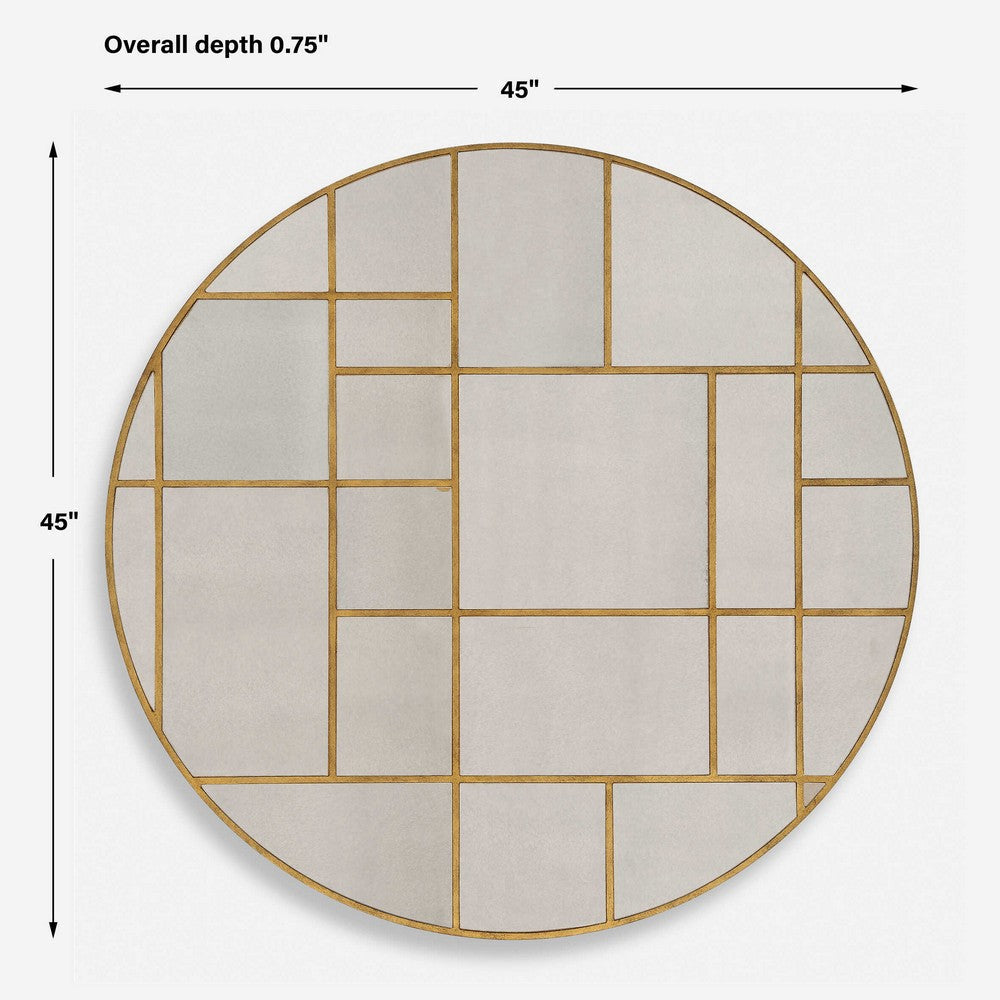 Uttermost Geometric Round Mirror UT-09969