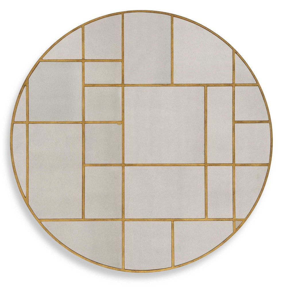 Uttermost Geometric Round Mirror UT-09969