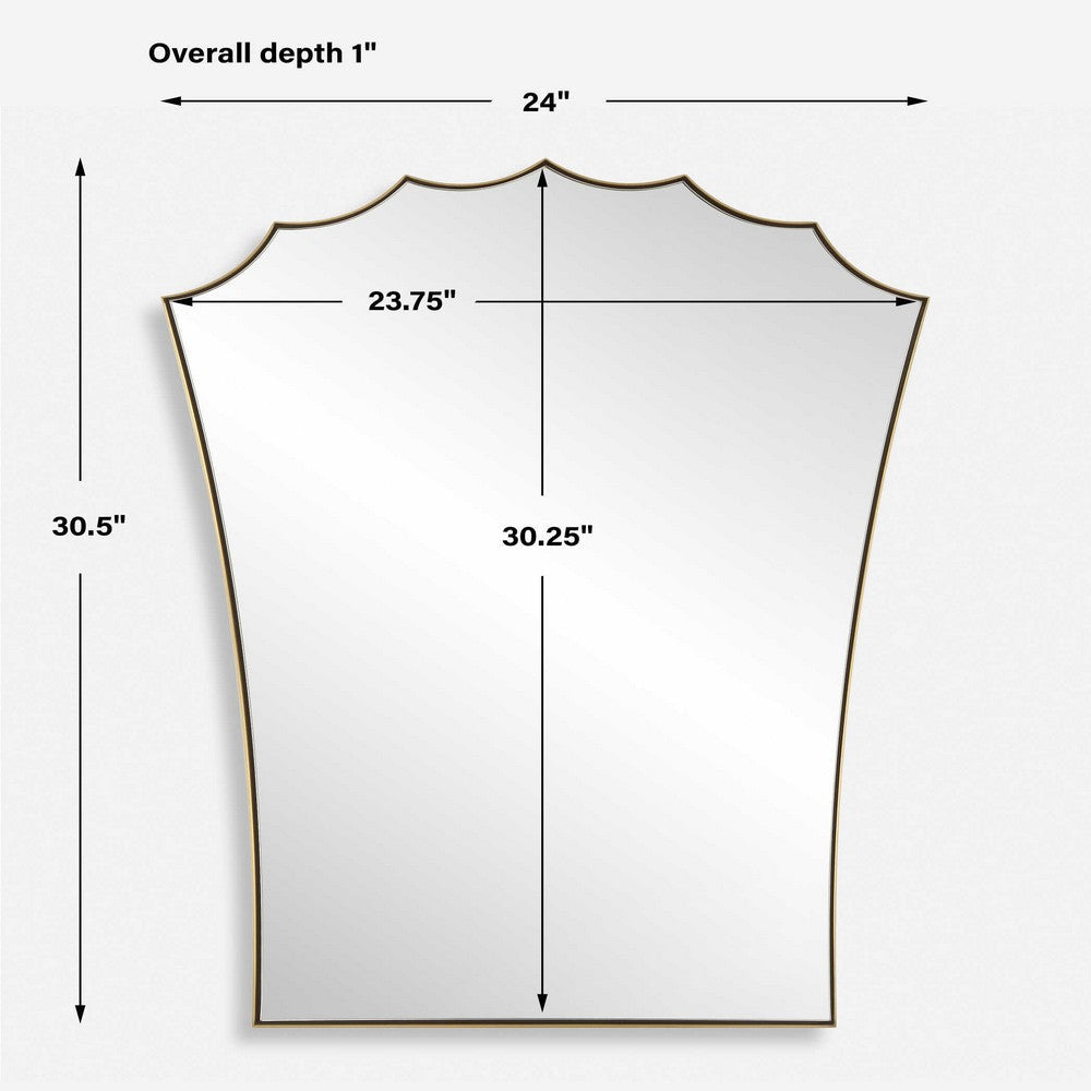 Uttermost Monarch Scalloped Arched Vanity Mirror UT-09972