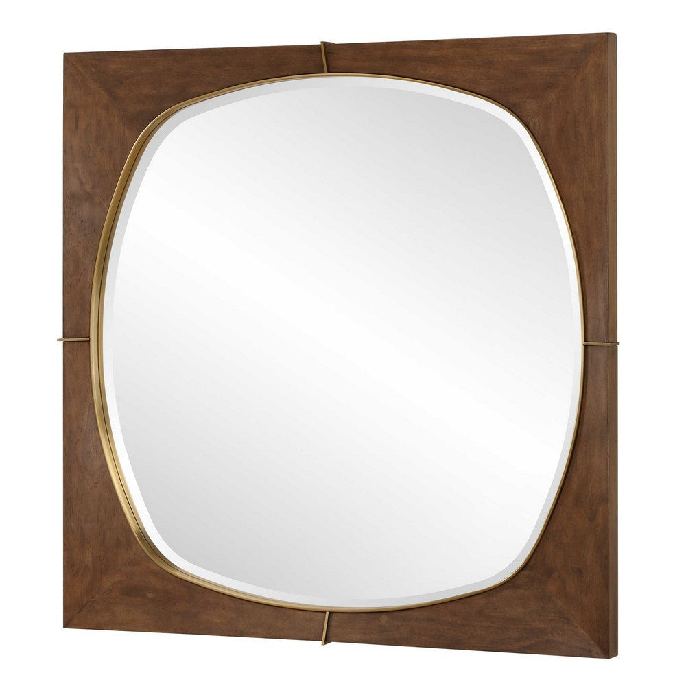 Uttermost Garonne Square Walnut Mirror UT-09973