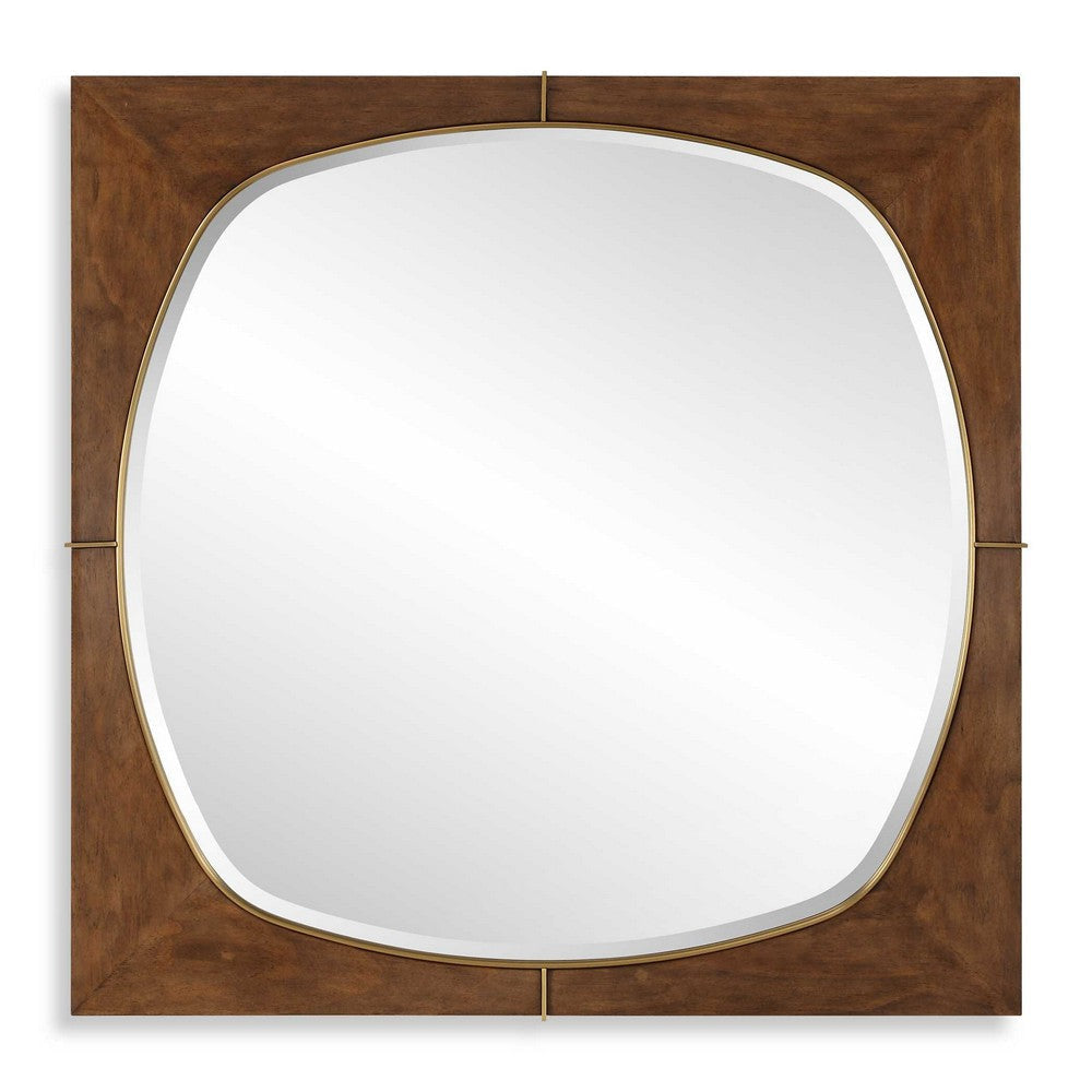 Uttermost Garonne Square Walnut Mirror UT-09973