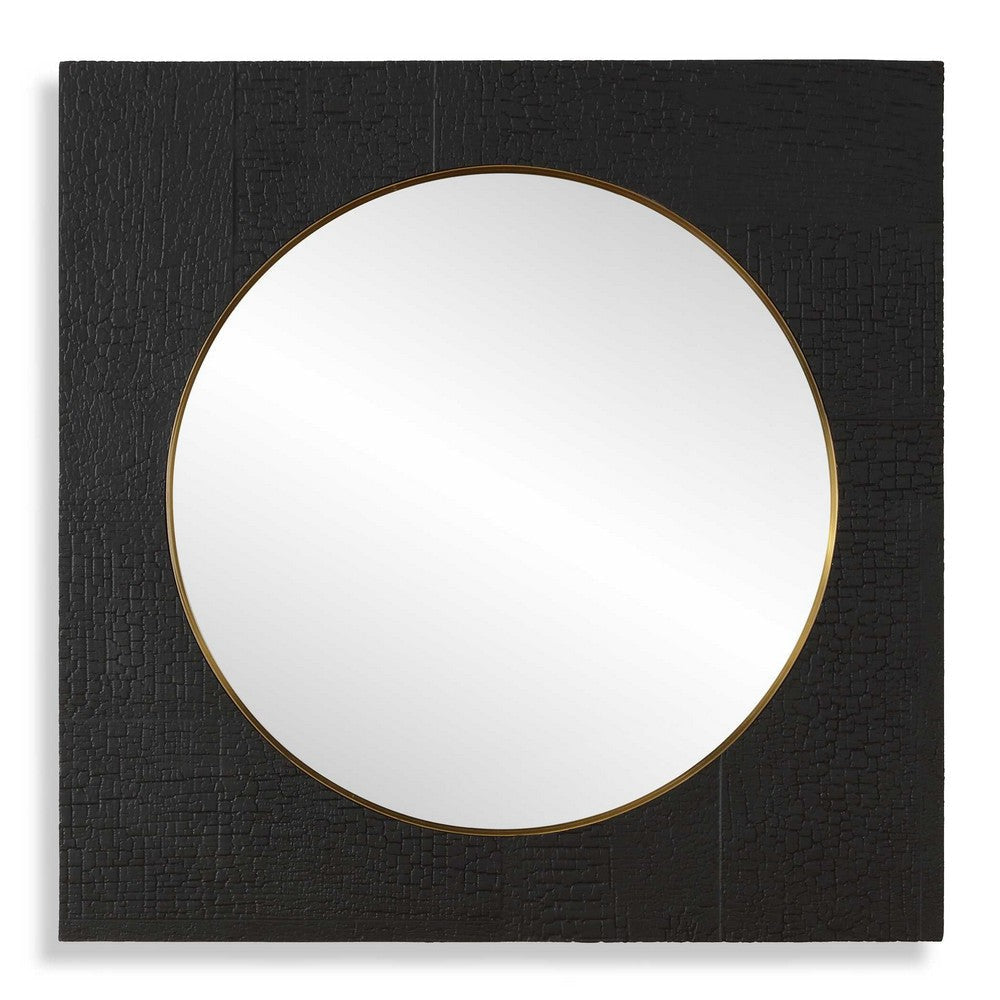 Uttermost Ember Black Square Mirror UT-09984