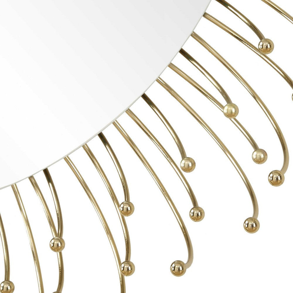 Uttermost Aga Round Gold Mirror UT-09985