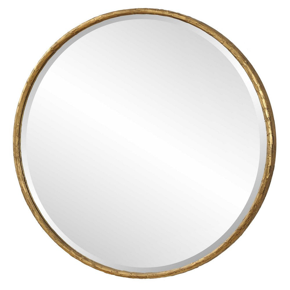Uttermost Sutton Aged Gold Round Mirror UT-09989