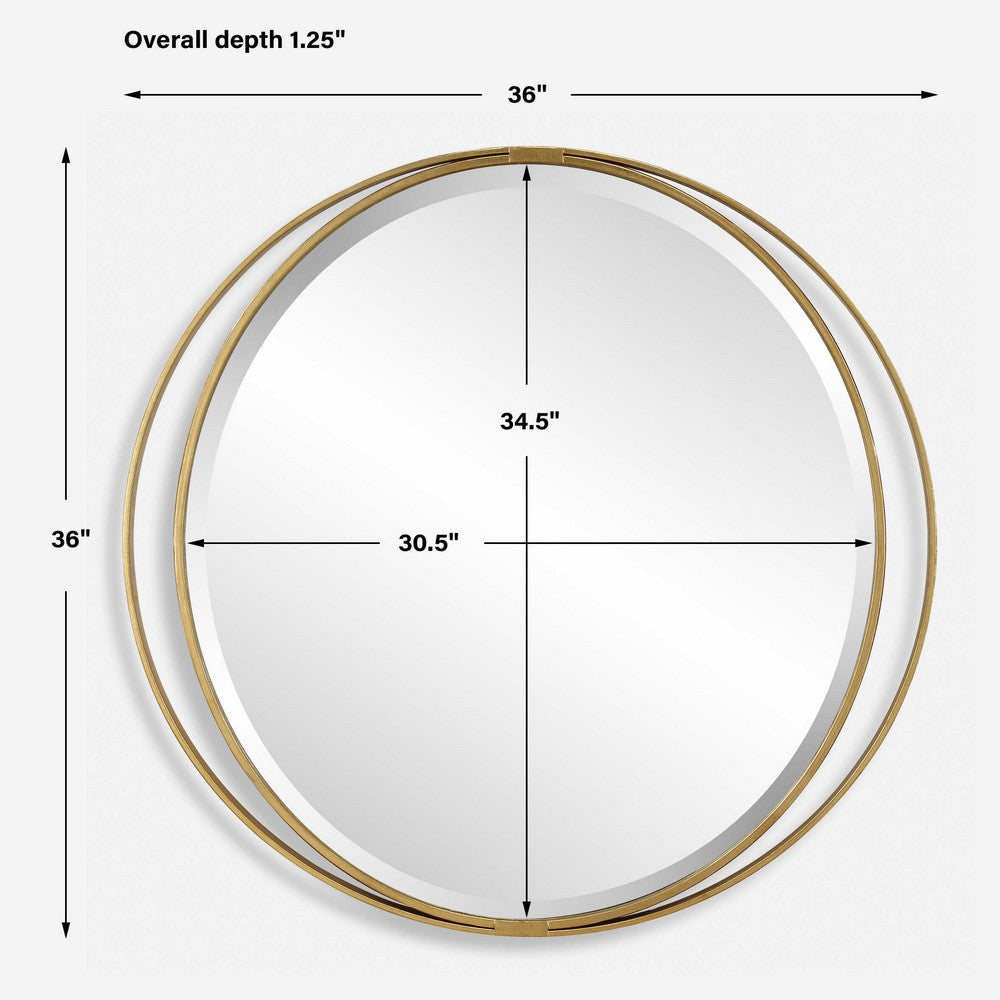 Uttermost Rhodes Gold Round Mirror UT-09991