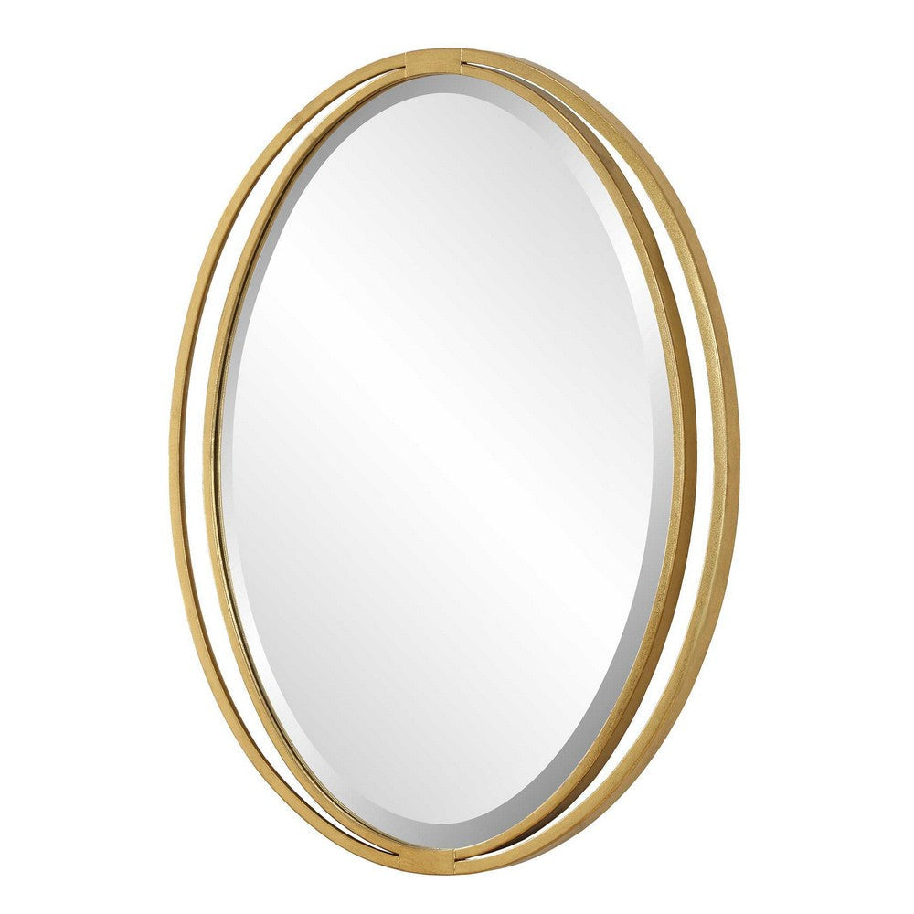 Uttermost Rhodes Gold Oval Mirror