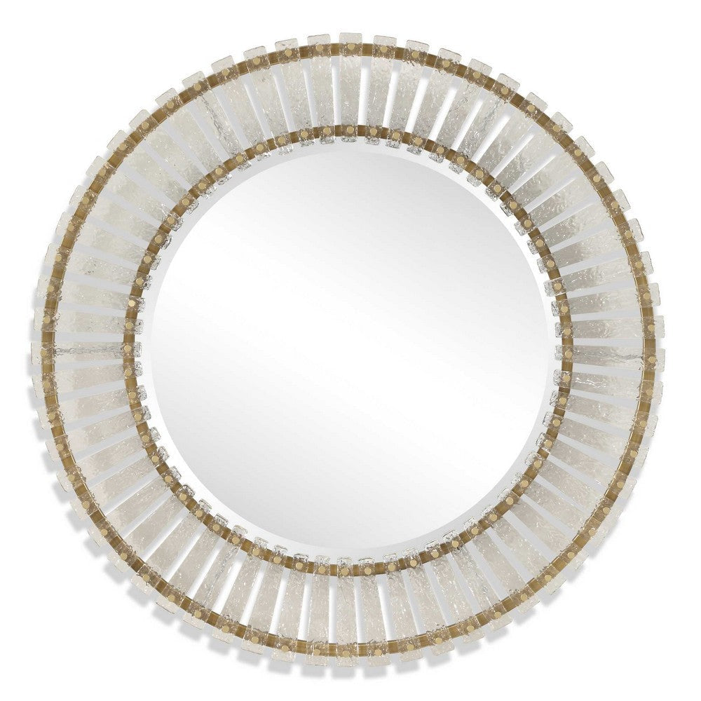 Uttermost Denali Textured Glass Round Mirror UT-09997