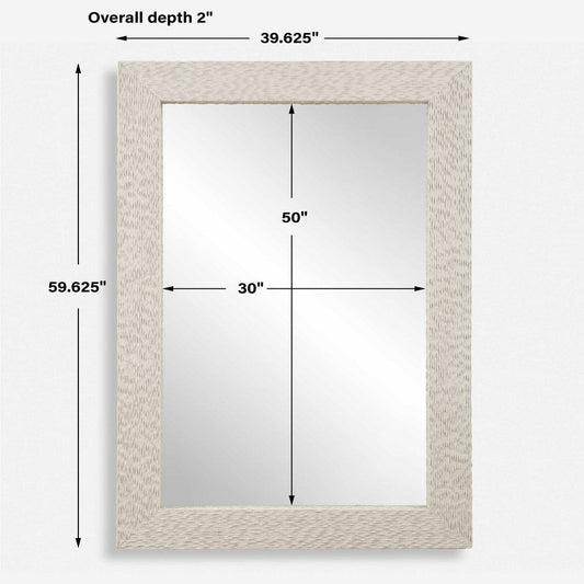 Uttermost Everett Ivory Stone Mirror