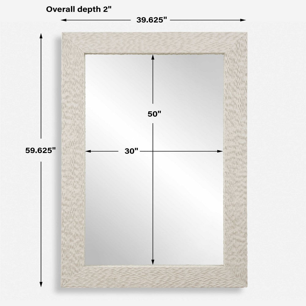 Uttermost Everett Ivory Stone Mirror