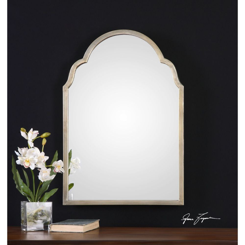 Uttermost Brayden Petite Silver Arch Mirror By Casagear Home UT-12906