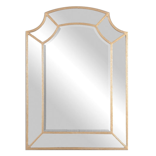 Uttermost Francoli Antique Gold 32" x 44" Arch Wall Mirror
