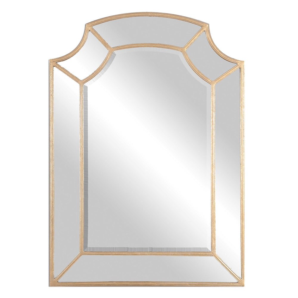 Uttermost Francoli Antique Gold 32" x 44" Arch Wall Mirror