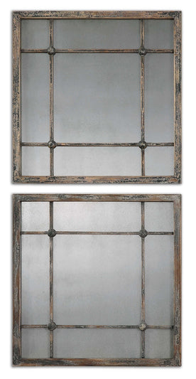Saragano - 19 inch Square Mirror (Set of 2) - 19 inches wide by 1 inches deep