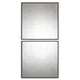 Matty Squares - 23.5 inch Square Mirror (Set of 2) - 23.5 inches wide by 1 inches deep