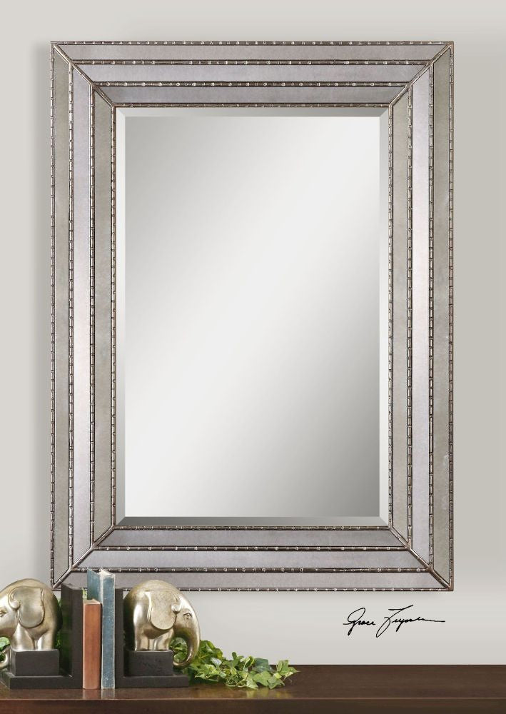 Uttermost Seymour Antique Silver Mirror By Casagear Home