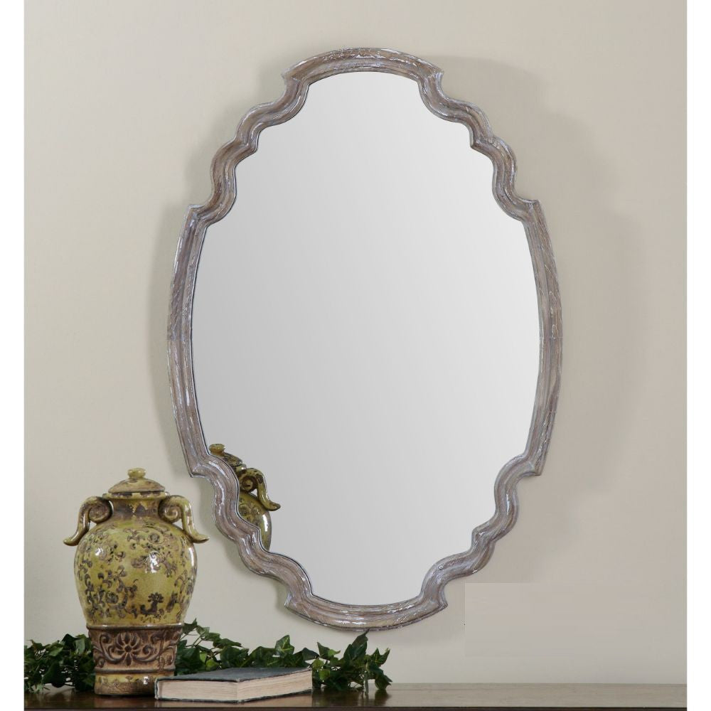 Uttermost Ludovica Aged Wood Mirror By Casagear Home UT-14483