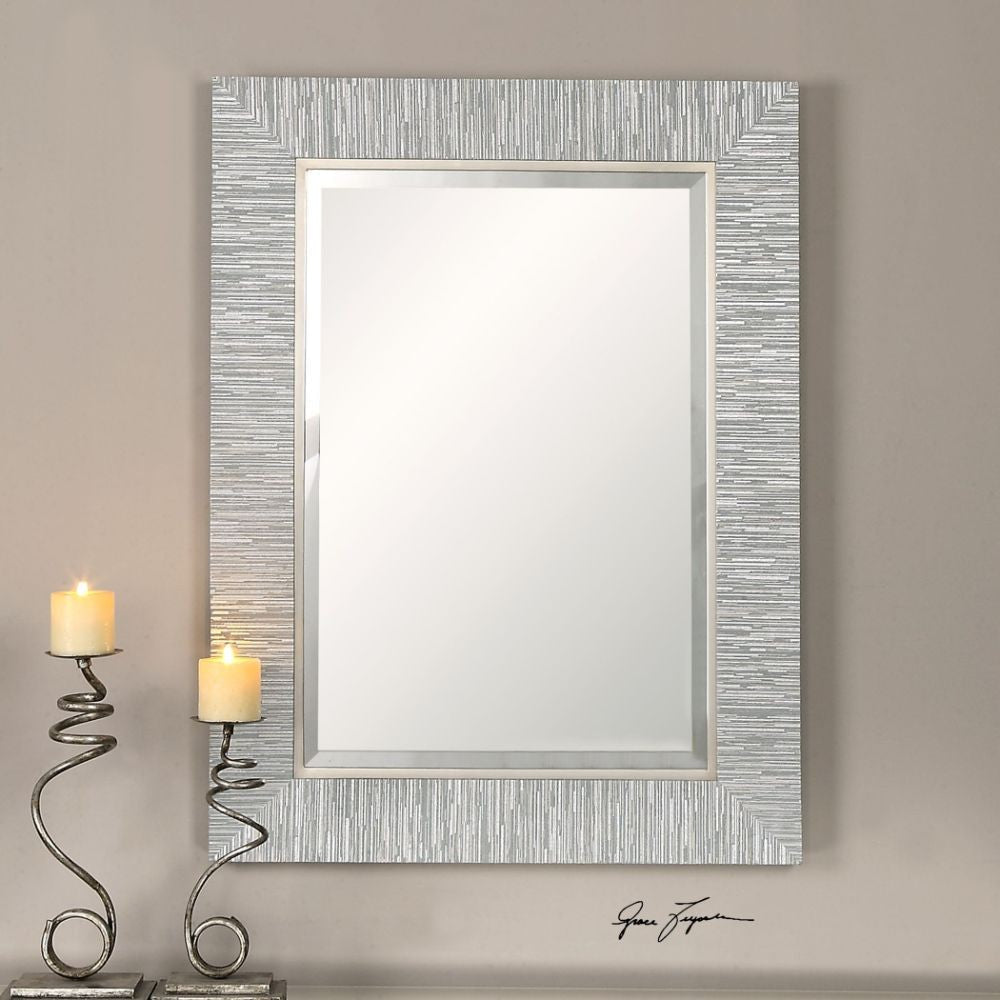 Uttermost Belaya Gray Wood Mirror By Casagear Home UT-14551