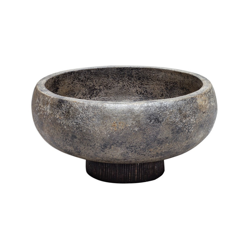 Uttermost Brixton 14" Wide Black Terracotta Modern Decorative Bowl