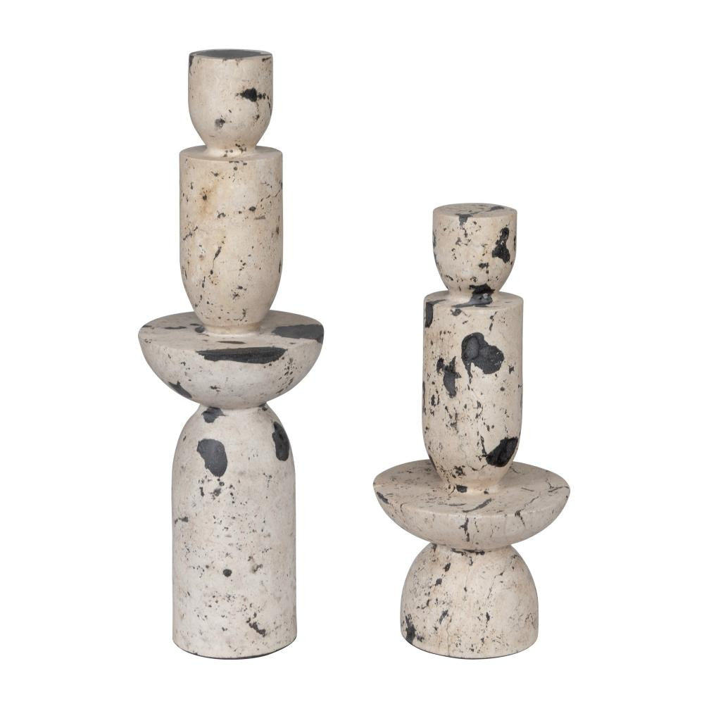 Uttermost 17124 Nouveau - Tower Sculpture (Set of 2)-22 Inches Tall and 6.5 Inches Wide UT-17124
