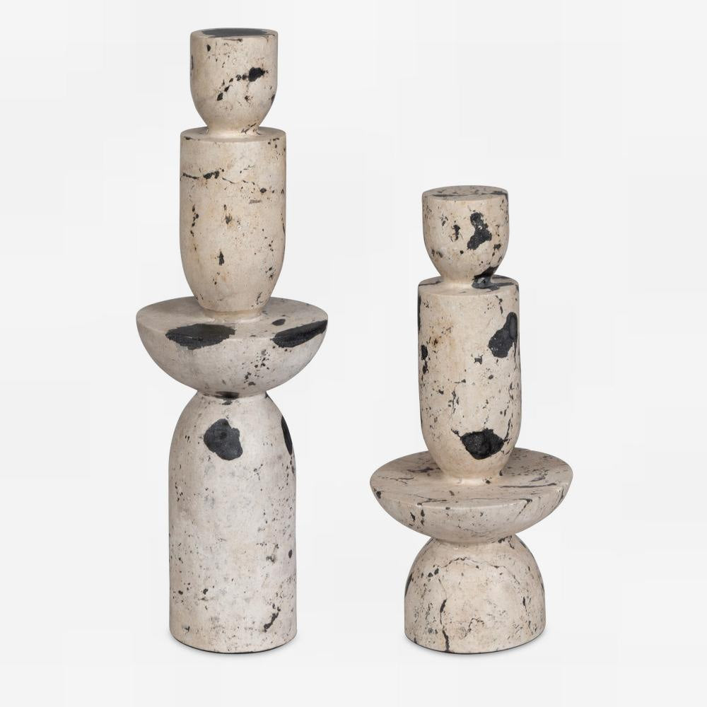 Uttermost 17124 Nouveau - Tower Sculpture (Set of 2)-22 Inches Tall and 6.5 Inches Wide UT-17124