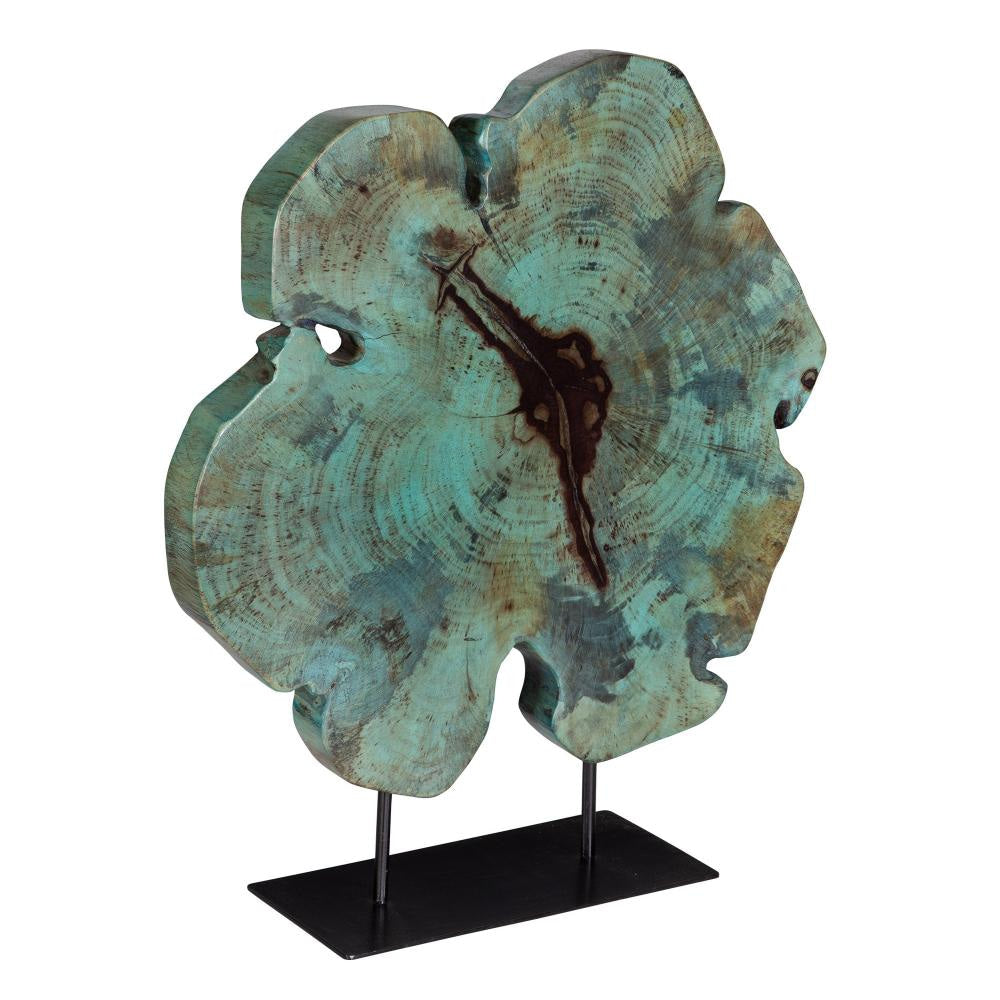 Uttermost 17125 Bahati Wood - Sculpture-22.8 Inches Tall and 19.7 Inches Wide Finish Color: Blue/Green/Black UT-17125