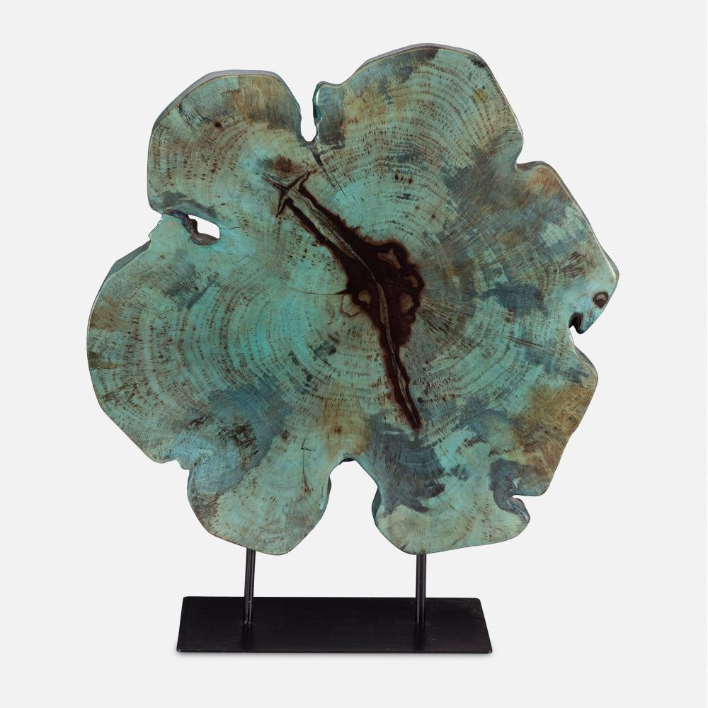Uttermost 17125 Bahati Wood - Sculpture-22.8 Inches Tall and 19.7 Inches Wide Finish Color: Blue/Green/Black UT-17125