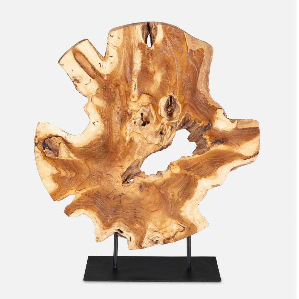 Uttermost 17126 Bahati Wood - Sculpture-22.8 Inches Tall and 19.7 Inches Wide Finish Color: Natural/Black UT-17126